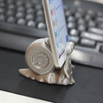 Capture d’écran 2017-05-12 à 17.53.40.png Free STL file One Piece snail phone stand・Model to download and 3D print, orangeteacher