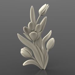 Tyulpany.jpg tulip flowers cnc router frame