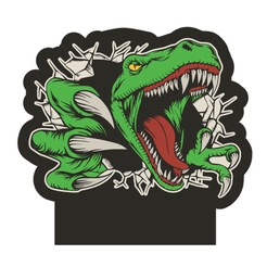Foto-1.png STL-Datei Velociraptor-Lampe LED・Design für den 3D-Druck zum Herunterladen