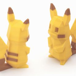 pokemon_dual_pikachu.jpg Low-Poly Pikachu  - Multi and Dual Extrusion version