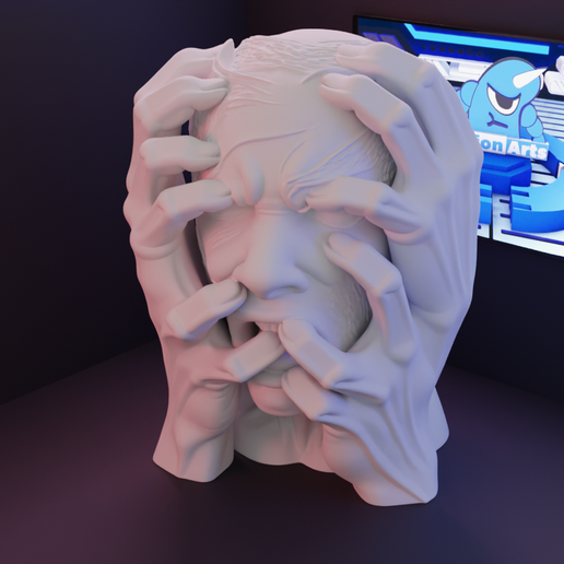 Terror hand sculpture・Free STL File for 3D printing・Cults