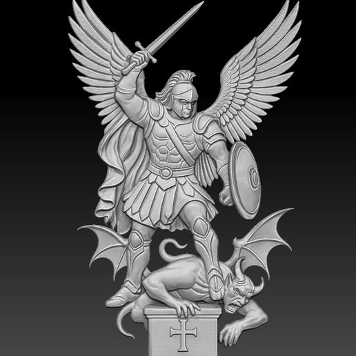 Archangel Michael Relief model 3D model