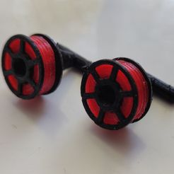 CuffLink3.jpg Free STL file Filament Spool Cufflinks・3D printing design to download
