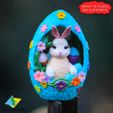 1.jpg 🐰 Detailed Crochet Style Easter Bunny, Eggs, and Flowers 3D Model! 🌼
