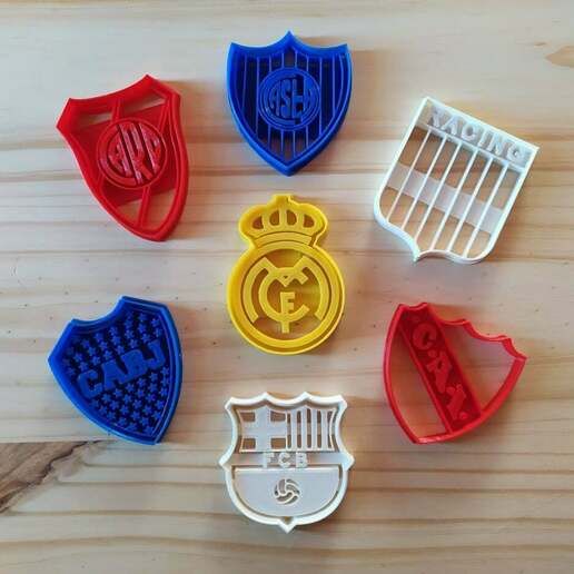 Football Club Logos Cookie Cutter 3D model