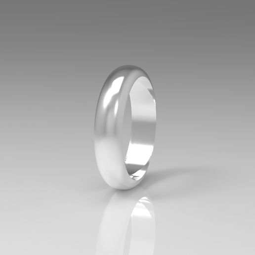 x25 half rim ring 4.5mm - half rim ring semi circle 3D model
