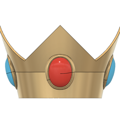 Peach Crown 1.PNG Fichier STL Couronne Princesse Peach・Objet imprimable en 3D à télécharger