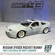 1.jpg Nissan 240SX Rocket Bunny for 1:43 scale rc drift chassis