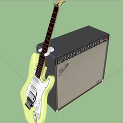 Fichier STL gratuit Support mural pour guitare électrique 👽・Plan à  télécharger et à imprimer en 3D・Cults