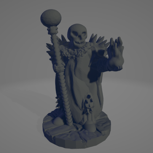 Undead-Wizard.png STL file Undead Wizard・3D printable model to download, Ellie_Valkyrie