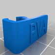 ClipPVA.png Lettered Filament Clip ABS PLA PVA TPU and BLANK