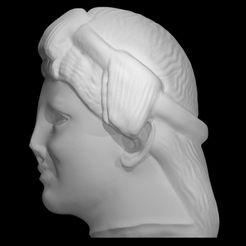 resize-marbleheadofapollo.jpg Download free STL file Marble Head of Apollo at The Metropolitan Museum of Art, New York • Object to 3D print, metmuseum