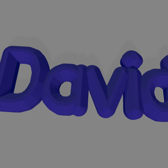 David1.png Бесплатный STL файл David keychain・Шаблон для 3D-печати для загрузки