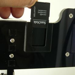P1110772.jpg Free STL file SD card holder - suporte cartão・3D printable model to download