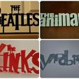 60-s-band-logos-bundled-deal.jpg STL file 60's Band Logos (Bundled Deal)・3D printable model to download