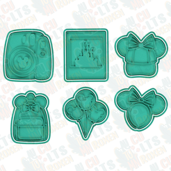 covermain.png 3D file Disney cookie cutter set of 6・3D print design to download, roxengames