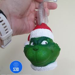 20220929_085501.jpg STL file The Grinch Christmas Tree Hanger・3D printable design to download