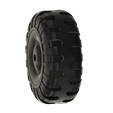 Marx-Western-Auto-Truck-Tire-v3-tread.png Marx Tractor Trailer/Semi Toy Truck Tire and Wheel  Lumar Style 21.00x 24