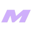 M (1).stl Logo Mitsubishi MK2 for Montero - Pajero