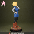 Render4.png Android18 - Dragon Ball 3D print model