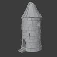 Tower.jpg Old Ruined Tower Forest Diorama