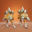 lycanroc-dusk-render.jpg Pokemon - Lycanroc Dusk with 2 poses