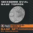 120x92mm-Oval-Topper.jpg Archivo 3D Juego de bases de templos heréticos・Diseño de impresión en 3D para descargar
