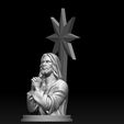 a10.jpg Statue of Jesus praying 2 3D print model