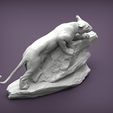 panther-on-stone3.jpg panther on stone 3D print model