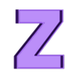 Z.stl Alphabet, alphabet, alphabet, alphabet, hollow letters, Candy