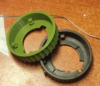 XENON Bulb Retaining Ring Clip D2S - 3D model önizlemesi