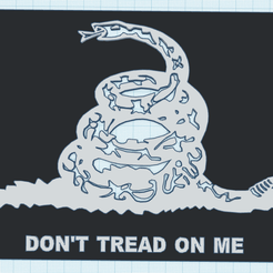 DTOM_STL.png Don't Tread On Me - License Plate