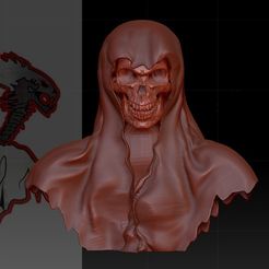 SKULL.jpg OBJ file Death・Template to download and 3D print, Ryugam3DArt