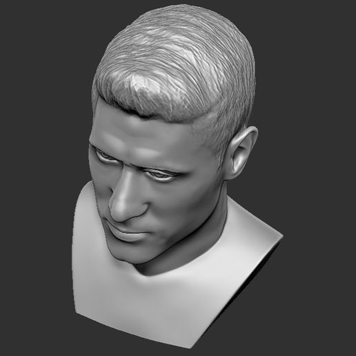 24.jpg Download OBJ file Robert Lewandowski bust for 3D printing • 3D printing object, PrintedReality