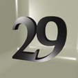 CC29.png House number, numbered stakeout N°29