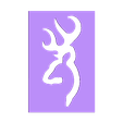 deer logo stencil.stl Fichier STL gratuit pochoir logo cerf・Idée pour impression 3D à télécharger, idy26
