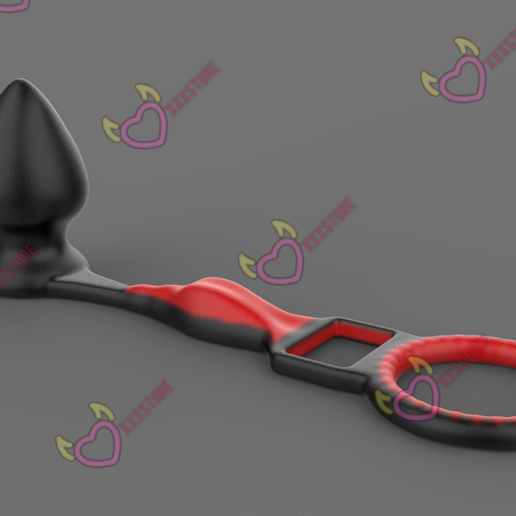 Male Prostate Massager Penis Ring OBJ File for Cults