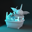 Preview1.png Vaporeon Bath Time 3D print model