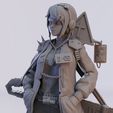carlos-silva-mx-nurse-8.jpg Cyberpunk Nurse Girl with Robot - Stylized Anime 3D Print Model