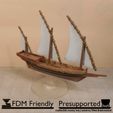 xebec-Painted-Thumbnail-11.jpg Xebec Sailing Ship Gaming Miniature Compatible with DnD Spelljammer