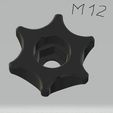 6er-stern_M12_b012.jpg STAR GRIP, 6 PITCH, FOR NUTS AND HEXAGON BOLTS (METRIC)