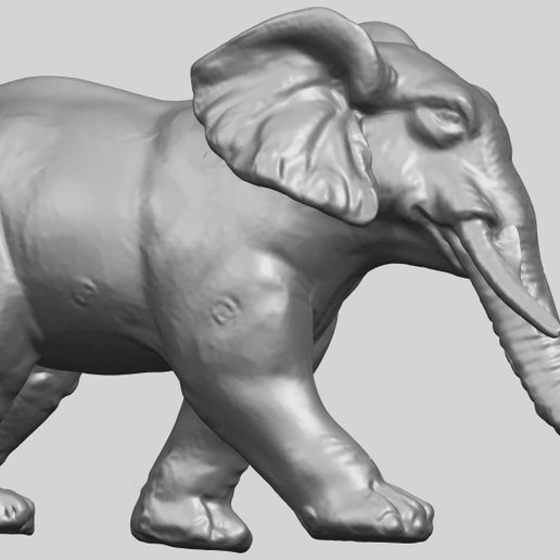 07_Elephant_01_92.6mmA07.png Free 3D file Elephant 01・Template to download and 3D print, GeorgesNikkei