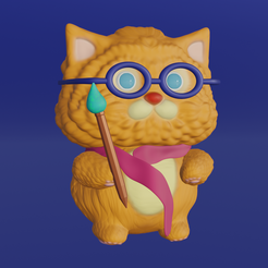 Gato-Diseñador.png STL file Designer Kitty・3D print design to download