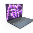 7.png Apple MacBook Air 13-inch 2024 Midnight Color Edition - Stylish 3D Model