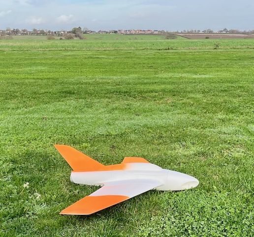 🦈 SHARK a fast 50mm or 64mm EDF flying wing jet・3D Print with
