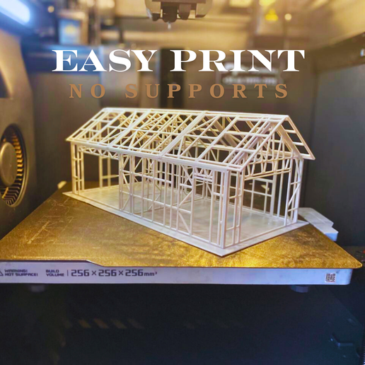 EASY-1.png Cadre de maison en acier - Fichier STL pour modèles réduits et dioramas