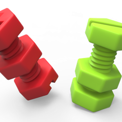 composition.306.png Archivo 3D gratis Juguete Fidget - Tuerca Cautiva・Objeto imprimible en 3D para descargar