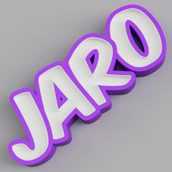 LED_-_JARO_2022-Apr-23_07-45-31PM-000_CustomizedView3856394153.jpg 3D file NAMELED JARO - LED LAMP WITH NAME・Model to download and 3D print, HStudio3D