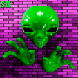 11111.png ALIEN WALL MOUNTED | Alien Plaque | UFO | NO SUPPORTS