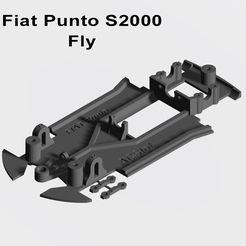 Punto-fly.jpg STL-Datei Fahrgestell Fiat Punto S2000 Fly・3D-Drucker-Vorlage zum herunterladen